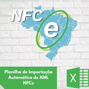 Planilha Excel de importação de NFC-e
