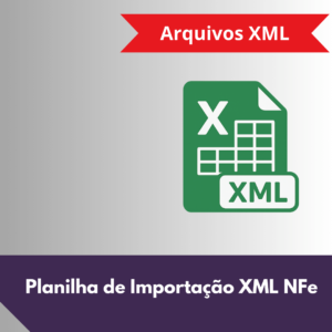 Planilha Excel de importação de NF-e