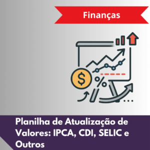 Planilha Excel de Correção de Valores Financeiros