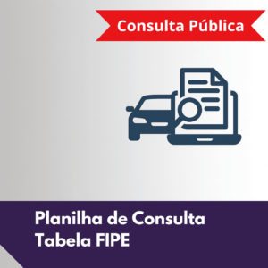 Planilha Excel de Consulta tabela FIPE