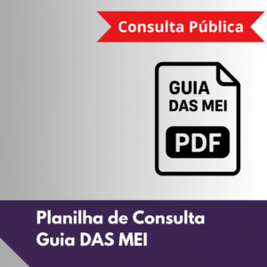Planilha Excel de Consulta DAS MEI