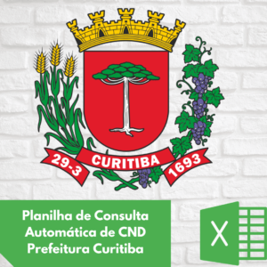 Planilha Excel de Consulta CND Prefeitura Curitiba